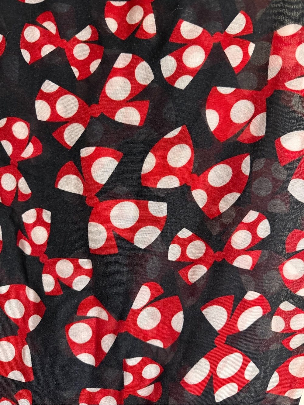 Disney Red and White Polka Dot Bow Swim Sarong for Adult